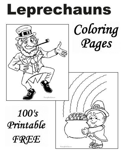 Leprechaun Coloring Pages!