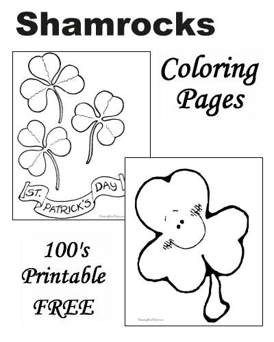 Shamrock Coloring Pages!