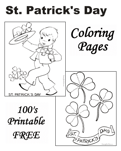 St. Patrick's Day Coloring Pages!