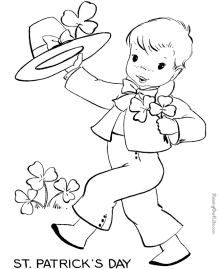 St Patrick Day kids coloring pages