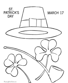 Shamrock coloring pages