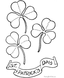 Shamrocks coloring pages