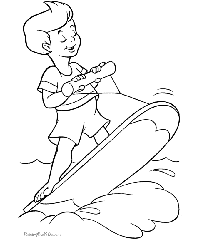 Free printable Summer coloring book pages