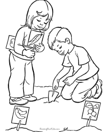 Summer coloring pages