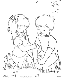 Summer coloring pictures for kids