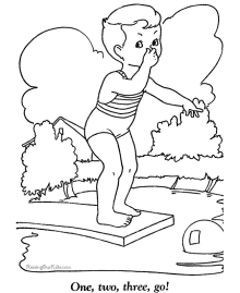 Summer coloring pictures