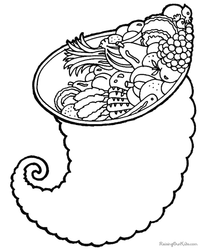 kid thanksgiving coloring page