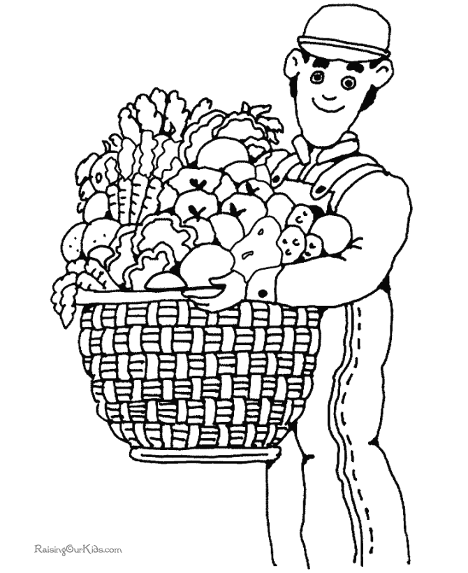 Thanksgiving food to print coloring pages