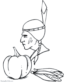 Printable Thanksgiving food history coloring pages