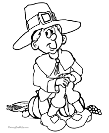 Kids Thanksgiving coloring pages