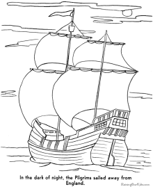 Mayflower coloring pages
