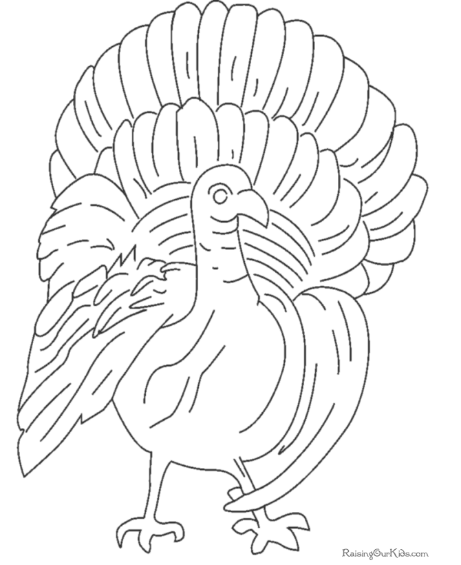 Free Turkey Thanksgiving coloring pages to print