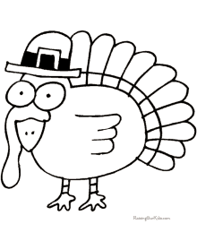 Thanksgiving turkey page to print