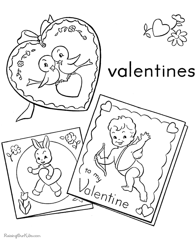 Valentines Day coloring page