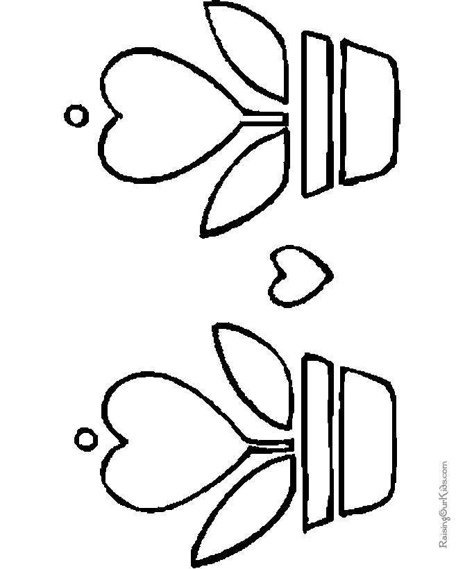 Printable Valentine flowers coloring pages