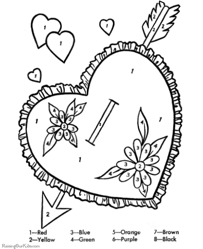 Valentine Day coloring pages for child