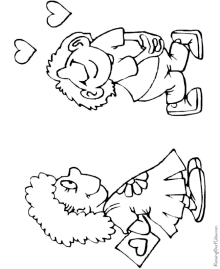 Free Valentine Day coloring page