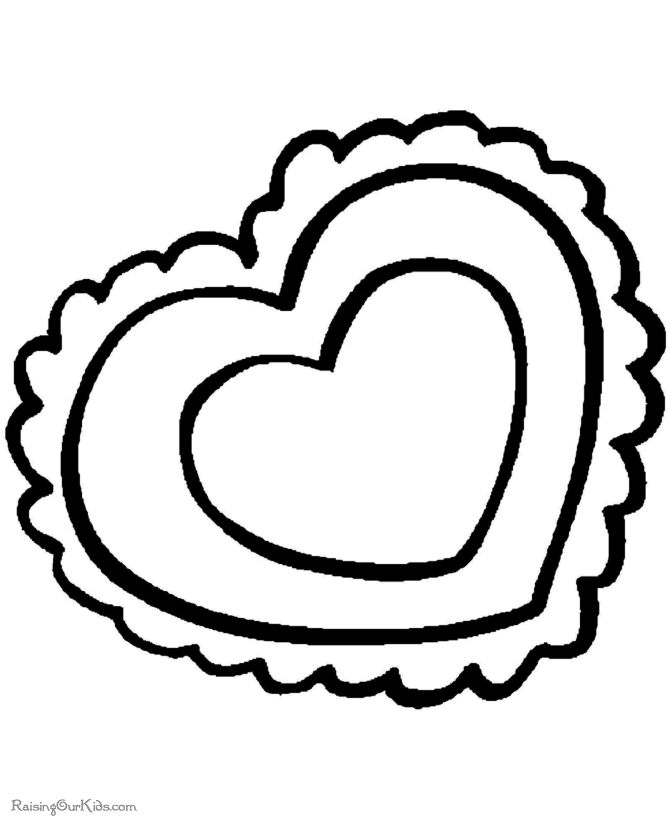Preschool Valentine Day coloring pages