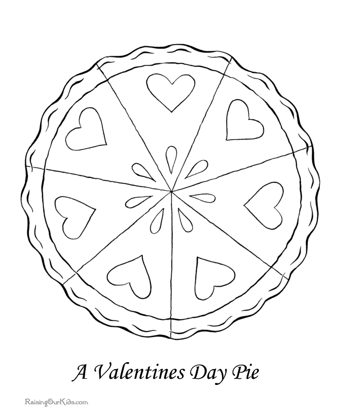 Valentine Day coloring picture to color