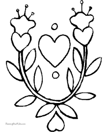 Valentines Day coloring pictures