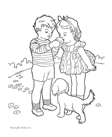 St Valentine coloring picture