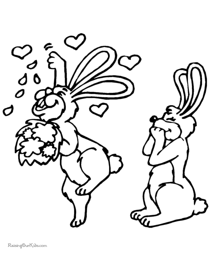 Happy Valentine coloring sheet