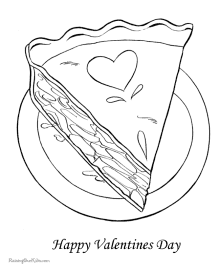 Valentine sheet to print and color