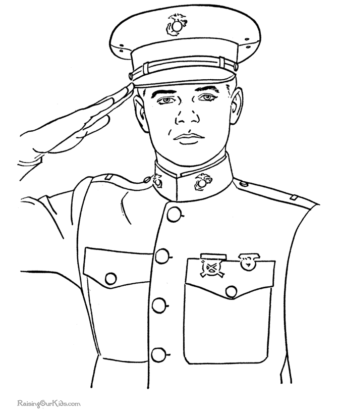 Veterans Day history coloring pages