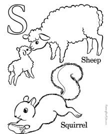 ABC coloring pages