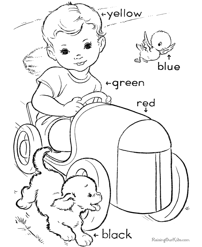Learning Colors Coloring Pages