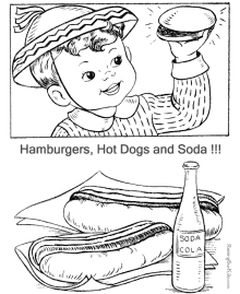Fourth of July coloring pages