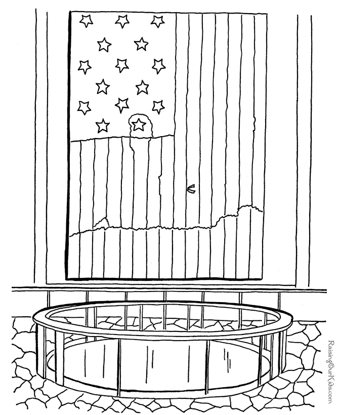 Flag coloring pages