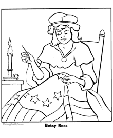American flag coloring pages