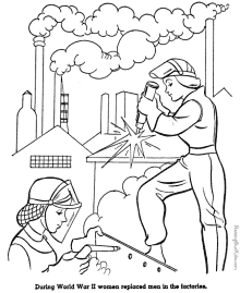 Pearl Harbor military coloring page