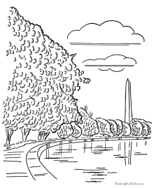 Washington Monument coloring pages