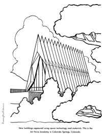 Air Force Academy coloring page