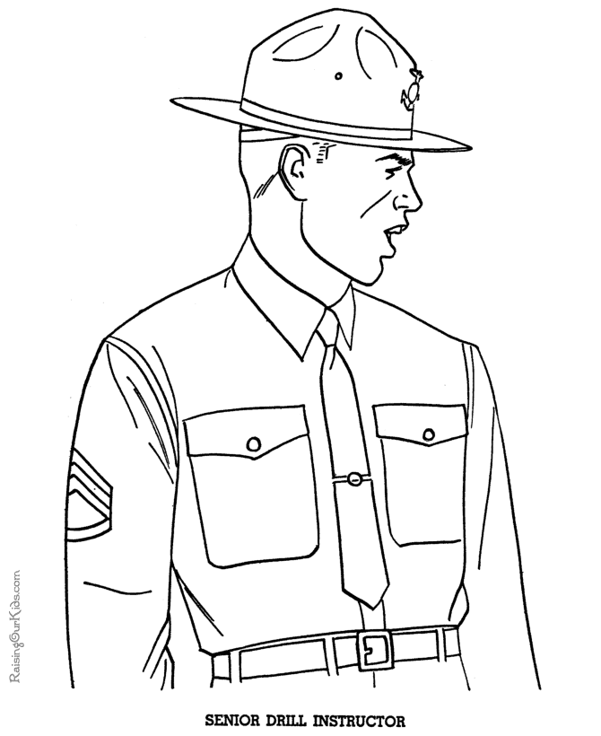 Free Military coloring pages