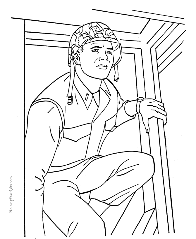 Free army coloring pages