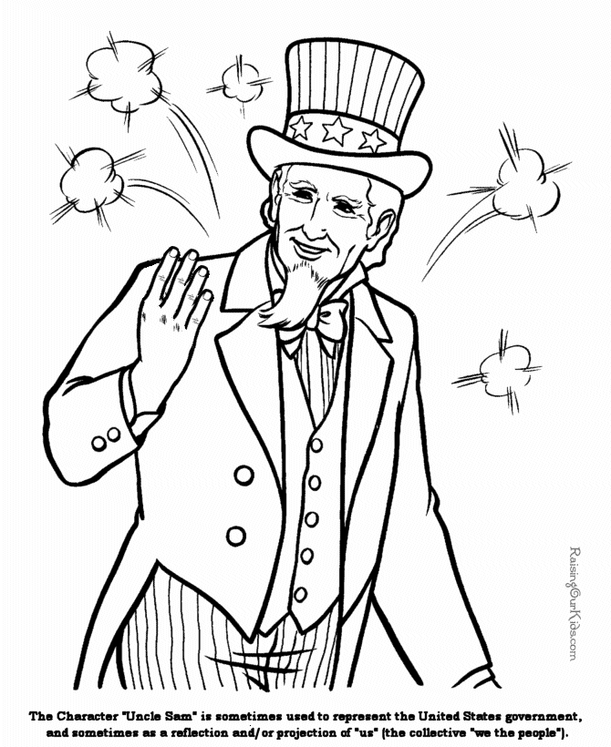 united states patriotic symbols coloring pages - photo #10