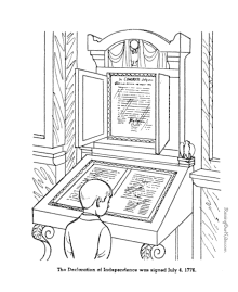 Declaration of Independence coloring pages