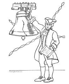 Liberty Bell coloring picture