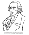 James Madison facts and coloring page