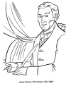 James Monroe coloring pages