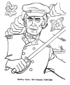 Zachary Taylor coloring pages