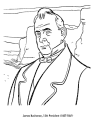 James Buchanan coloring pages