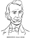 Abraham Lincoln coloring pages