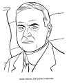 Herbert Hoover coloring pages