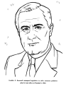 Franklin Roosevelt facts and coloring page
