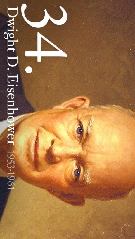 Free printable President Dwight D. Eisenhower picture
