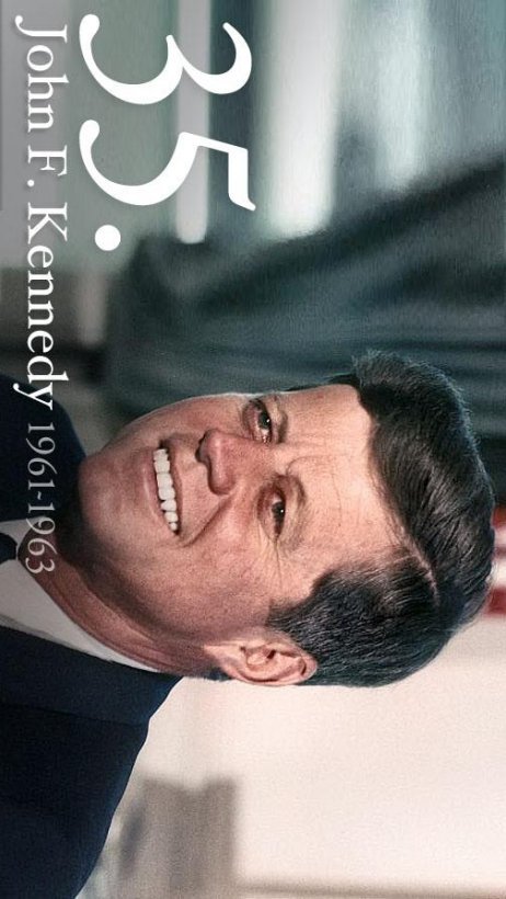 Free printable President John F. Kennedy picture